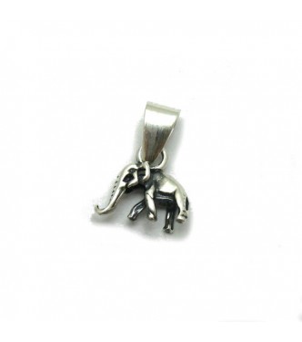 PE001255 Stylish sterling silver pendant 925 solid charm elephant